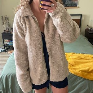 Brandy Melville teddy zip up